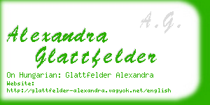 alexandra glattfelder business card